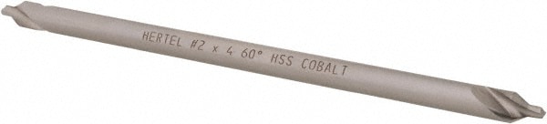 Hertel H-81186020400 Combo Drill & Countersink: #2, 3/16" Body Dia, 1180, Cobalt Image