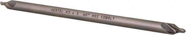 Hertel H-81186030500 Combo Drill & Countersink: #3, 1/4" Body Dia, 1180, Cobalt Image