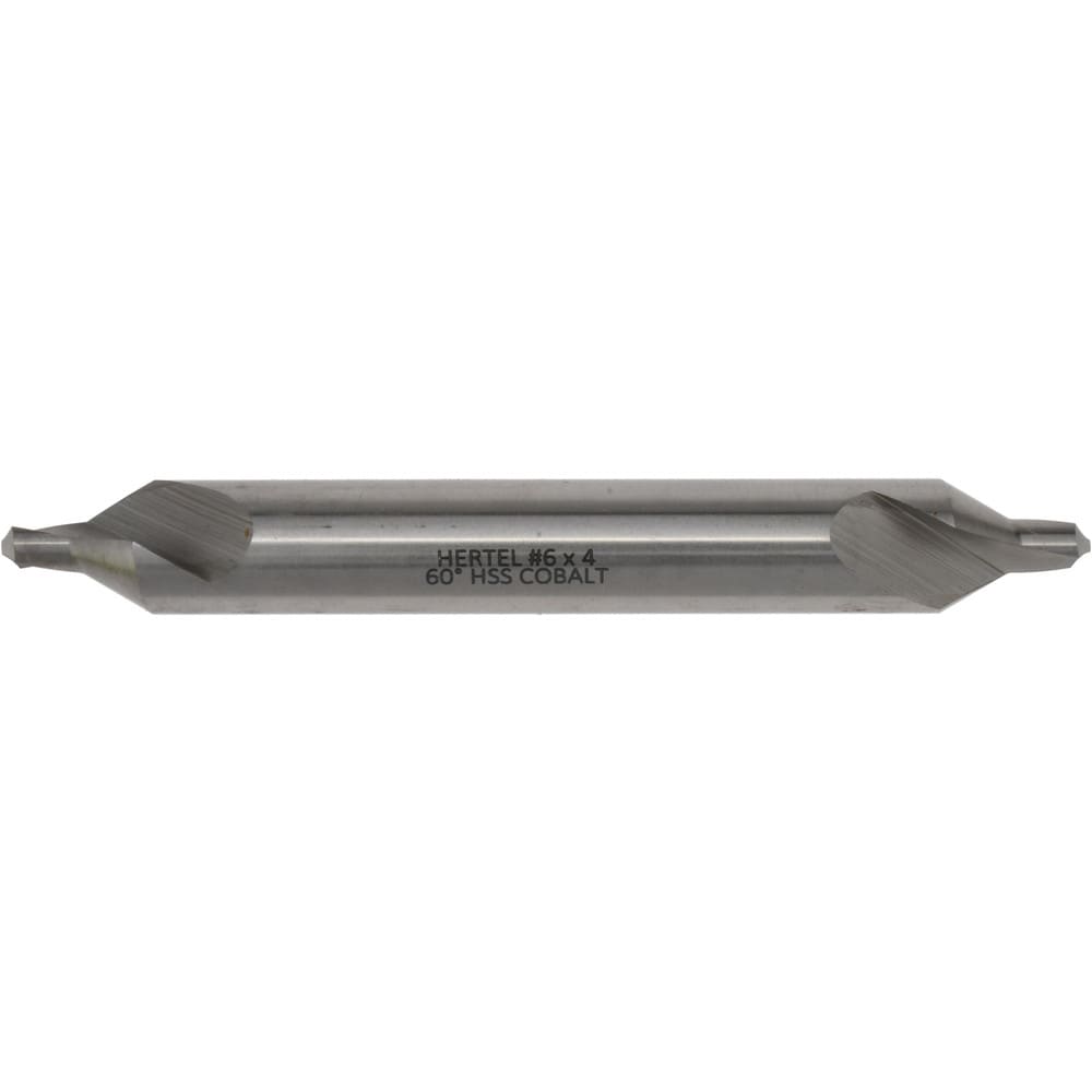 Combo Drill & Countersink: #6, 1/2" Body Dia, 1180, Cobalt