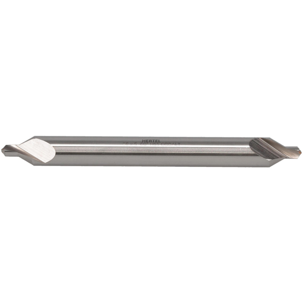 Combination Drill & Countersink: #6, 1/2" Body Dia, 118 deg, Cobalt