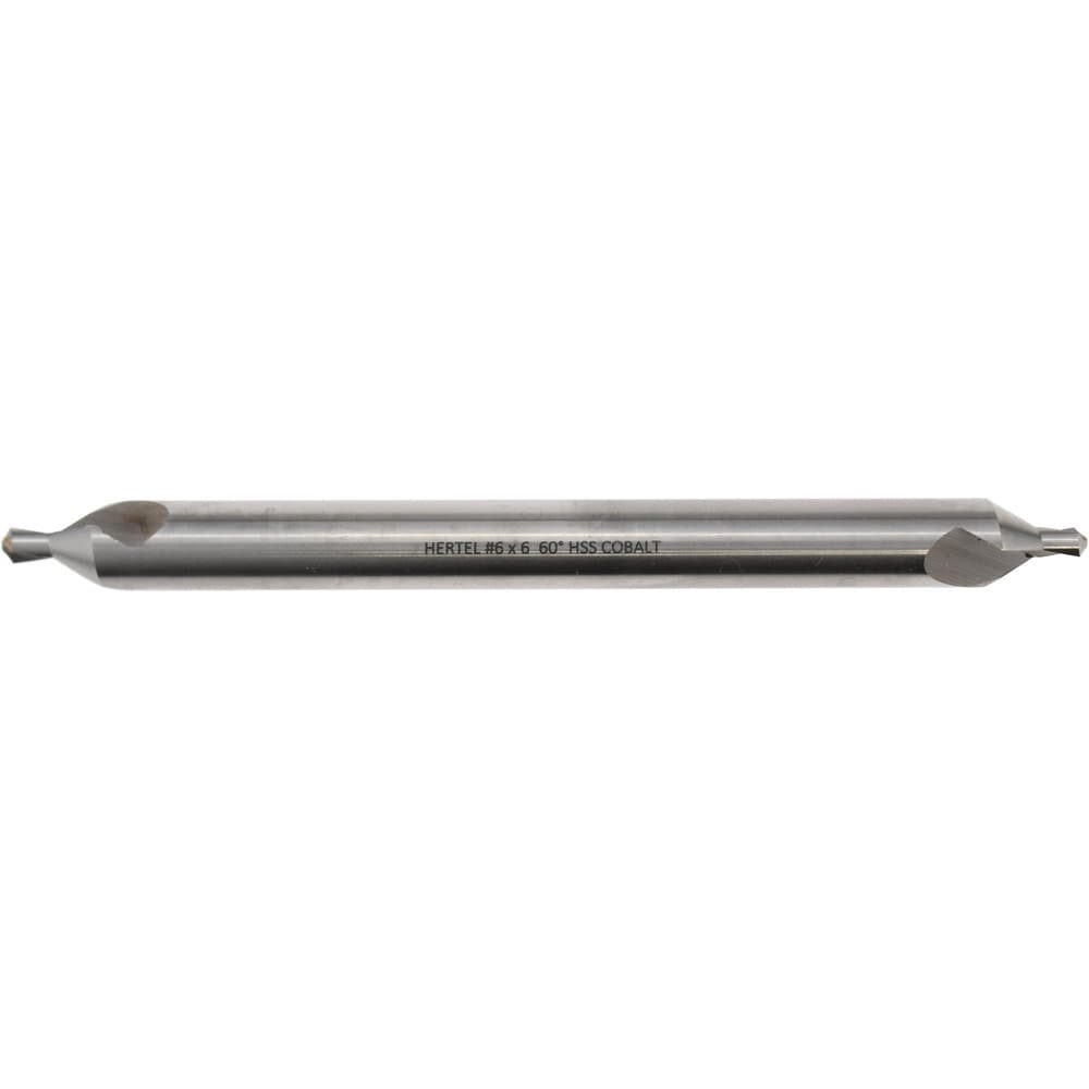 Combo Drill & Countersink: #6, 1/2" Body Dia, 1180, Cobalt