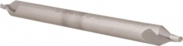 Combo Drill & Countersink: #6, 1/2" Body Dia, 1180, High Speed Steel