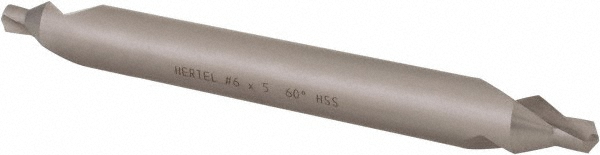 Hertel H-81185060500 Combo Drill & Countersink: #6, 1/2" Body Dia, 1180, High Speed Steel Image