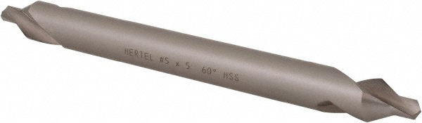 Hertel H-81185050500 Combo Drill & Countersink: #5, 7/16" Body Dia, 1180, High Speed Steel Image