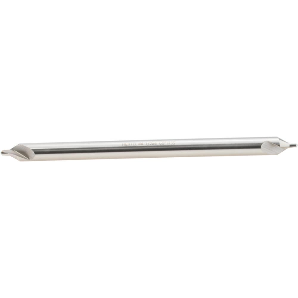 Combo Drill & Countersink: #4-1/2, 3/8" Body Dia, 1180, High Speed Steel