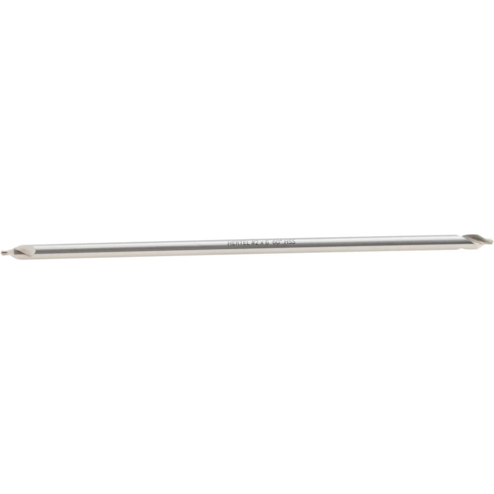 Combo Drill & Countersink: #2, 3/16" Body Dia, 1180, High Speed Steel