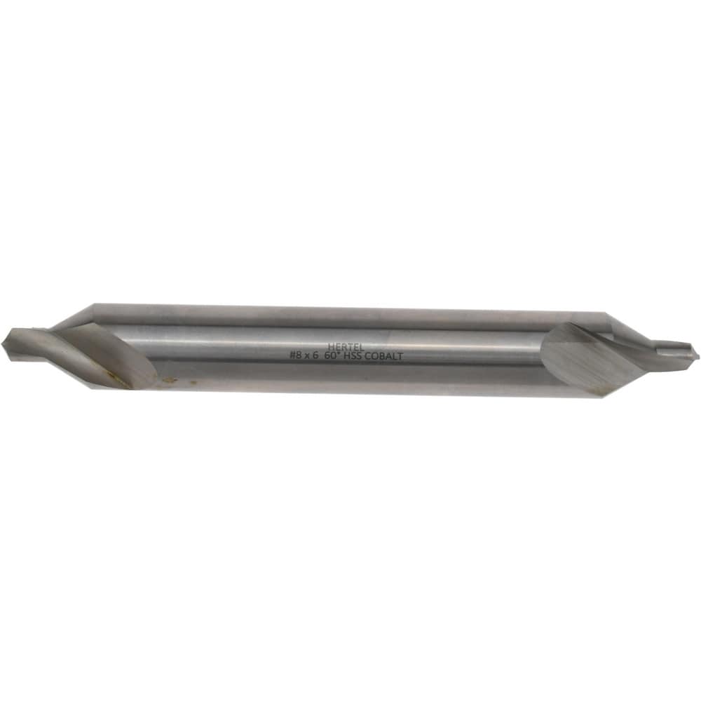 Combo Drill & Countersink: #8, 3/4" Body Dia, 1180, Cobalt