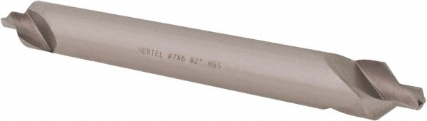 Hertel H-81154L07060 Combo Drill & Countersink: #7, 5/8" Body Dia, 1180, High Speed Steel Image