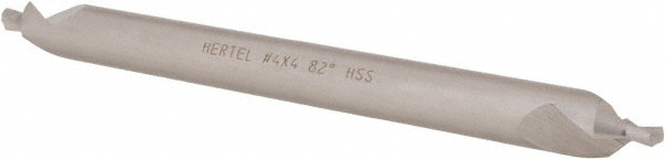 Hertel H-81154L04040 Combo Drill & Countersink: #4, 5/16" Body Dia, 1180, High Speed Steel Image