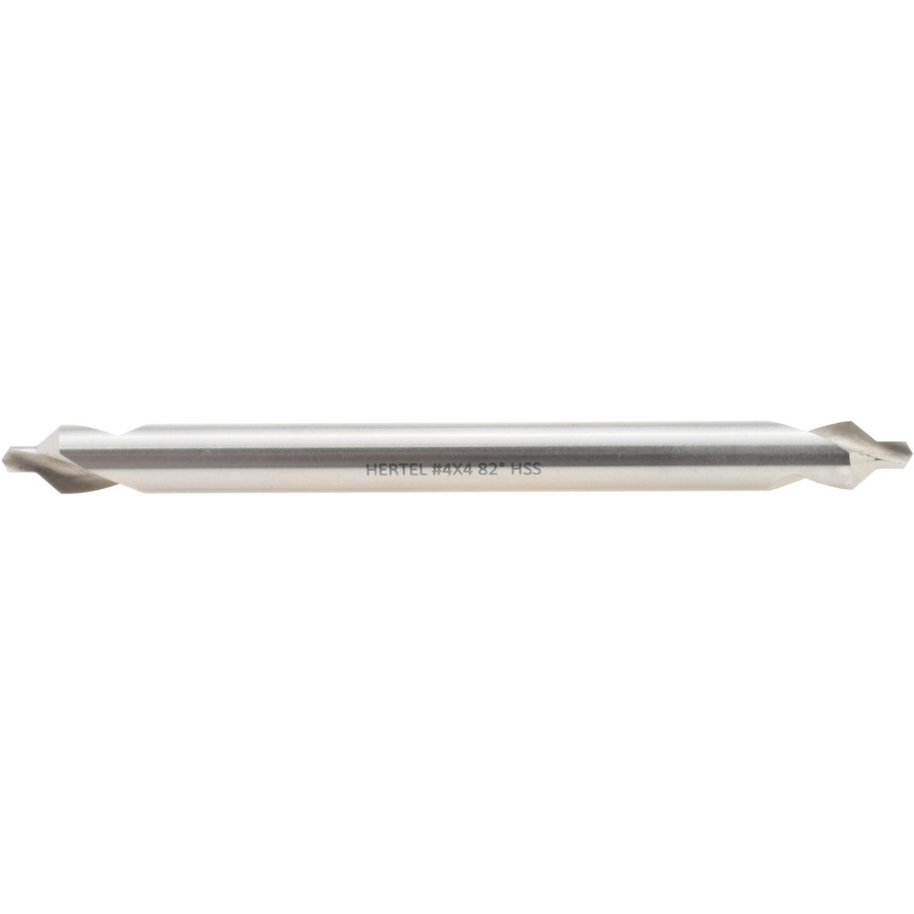 Combination Drill & Countersink: #4, 5/16" Body Dia, 118 deg, High-Speed Steel