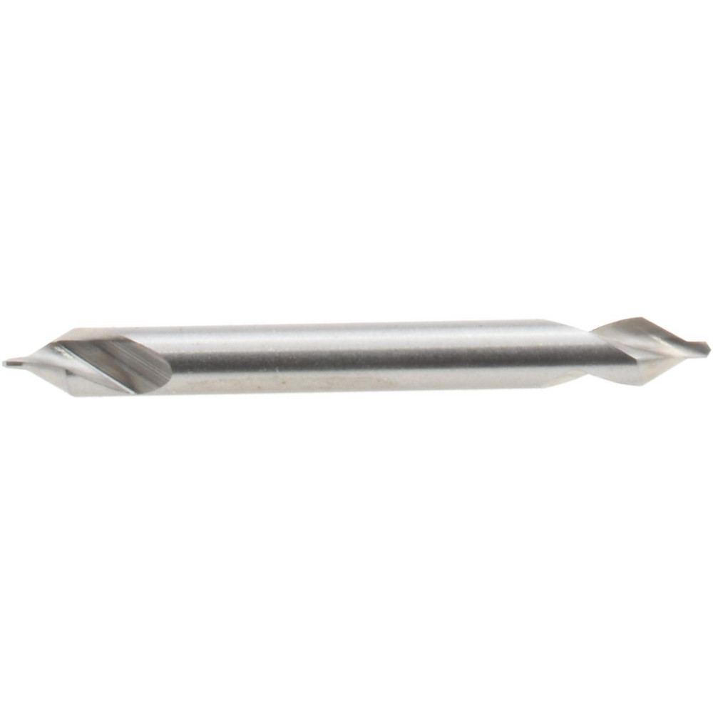 Combination Drill & Countersink: #0, 1/8" Body Dia, 118 deg, High-Speed Steel