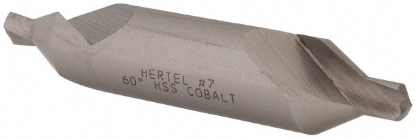 Hertel H-81105507000 Combo Drill & Countersink: #7, 5/8" Body Dia, 1180, Cobalt Image