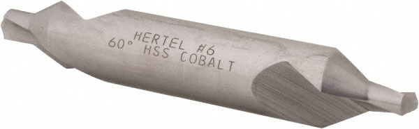 Hertel H-81105506000 Combo Drill & Countersink: #6, 1/2" Body Dia, 1180, Cobalt Image