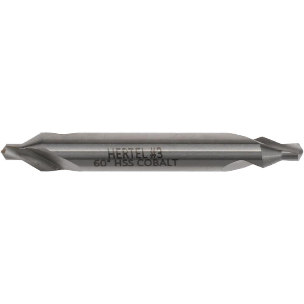 Combo Drill & Countersink: #3, 1/4" Body Dia, 1180, Cobalt