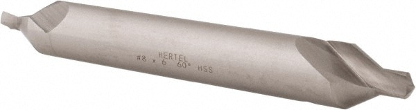 Hertel H-81185080600 Combo Drill & Countersink: #8, 5/8" Body Dia, 1180, High Speed Steel Image