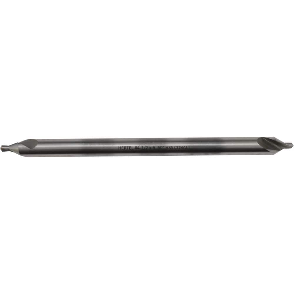 Combo Drill & Countersink: #4-1/2, 3/8" Body Dia, 1180, High Speed Steel