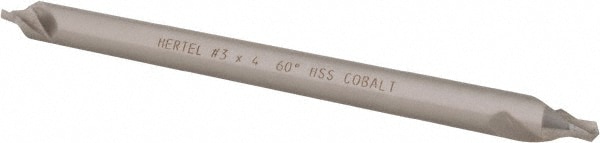 Hertel H-81186030400 Combo Drill & Countersink: #3, 1/4" Body Dia, 1180, Cobalt Image