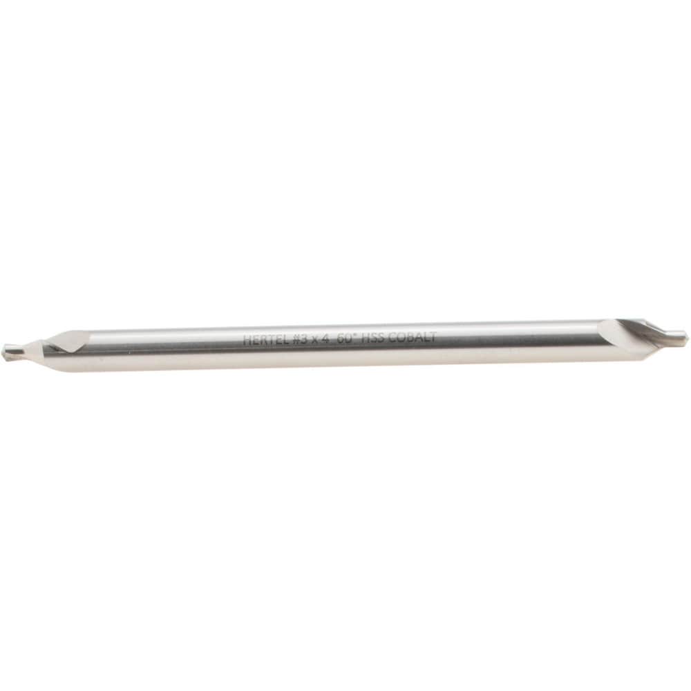 Combo Drill & Countersink: #3, 1/4" Body Dia, 1180, Cobalt