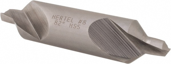 Hertel H-81154080000 Combo Drill & Countersink: #8, 3/4" Body Dia, 1180, High Speed Steel Image