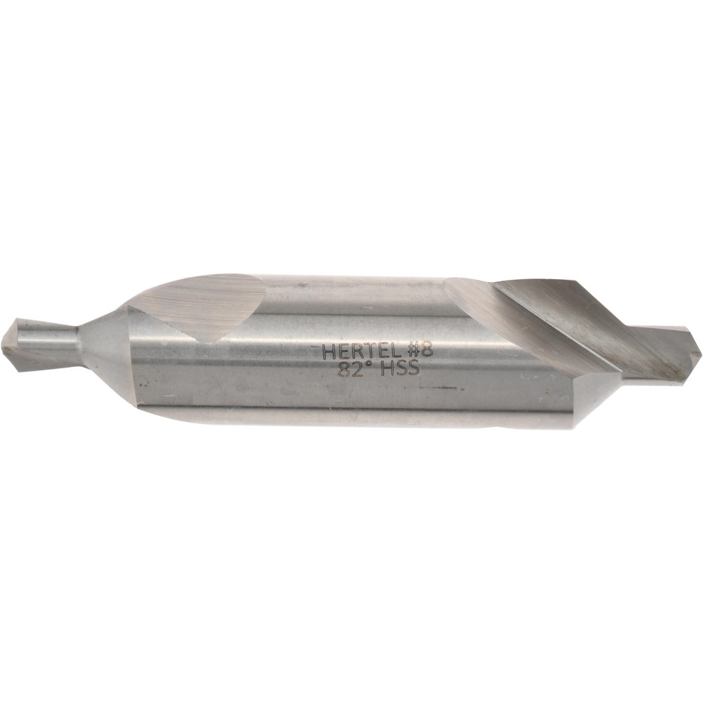 Combo Drill & Countersink: #8, 3/4" Body Dia, 1180, High Speed Steel