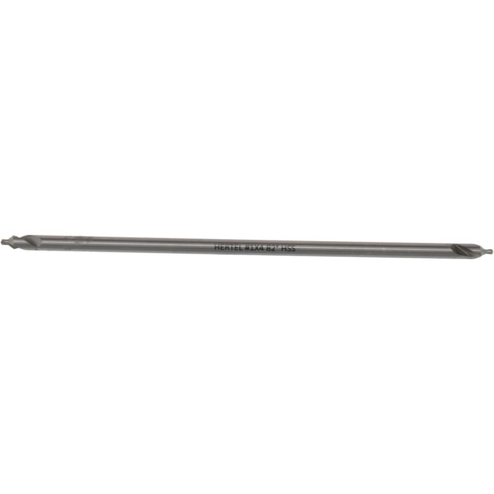 Combo Drill & Countersink: #1, 1/8" Body Dia, 1180, High Speed Steel