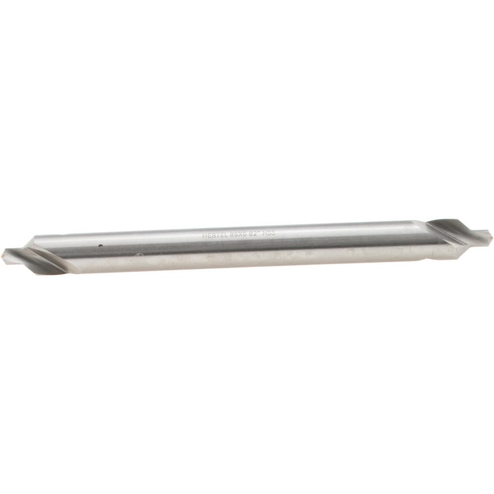 Combo Drill & Countersink: #6, 1/2" Body Dia, 1180, High Speed Steel