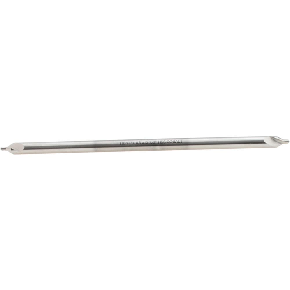 Combo Drill & Countersink: #3, 1/4" Body Dia, 1180, Cobalt