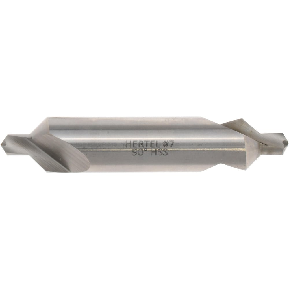 Combo Drill & Countersink: #7, 5/8" Body Dia, 1180, High Speed Steel