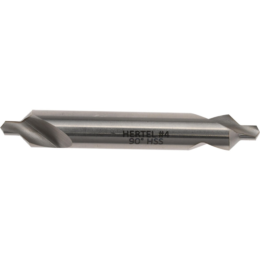 Combo Drill & Countersink: #4, 5/16" Body Dia, 1180, High Speed Steel