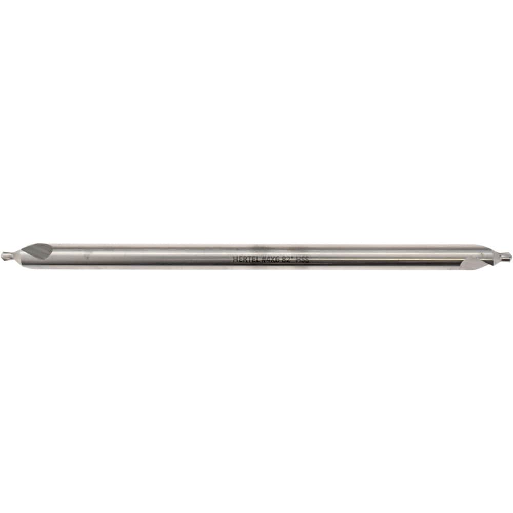 Combo Drill & Countersink: #4, 5/16" Body Dia, 1180, High Speed Steel