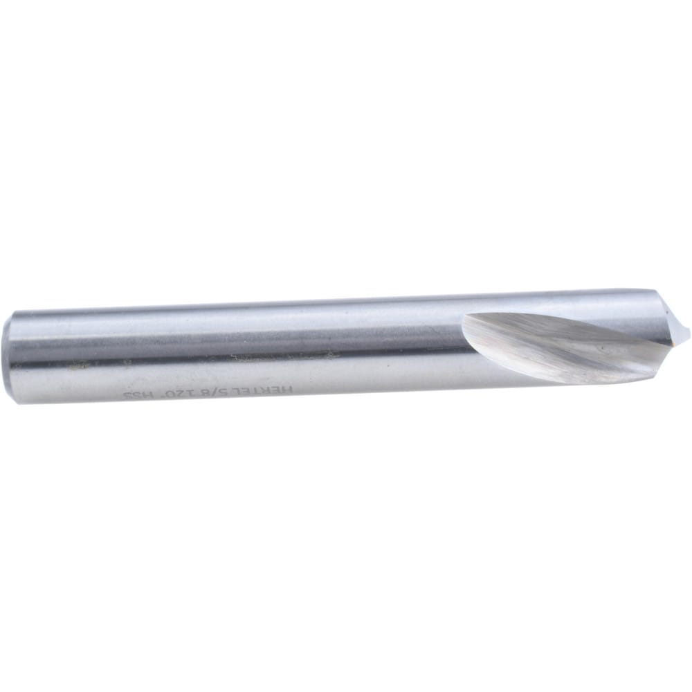 Spotting Drill: 5/8" Dia, 120 ° Point, 4-1/2" OAL, High Speed Steel