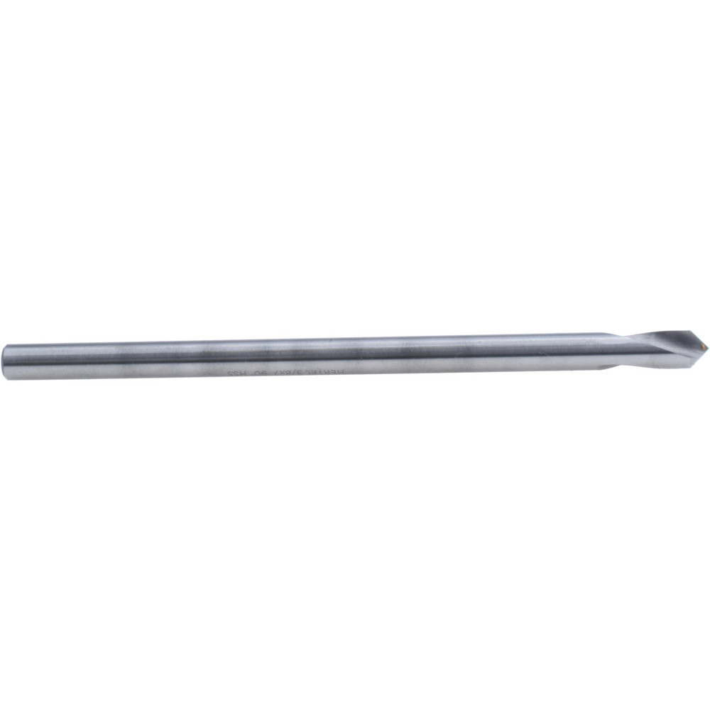 Spotting Drill: 3/8" Dia, 90 ° Point, 7" OAL, High Speed Steel