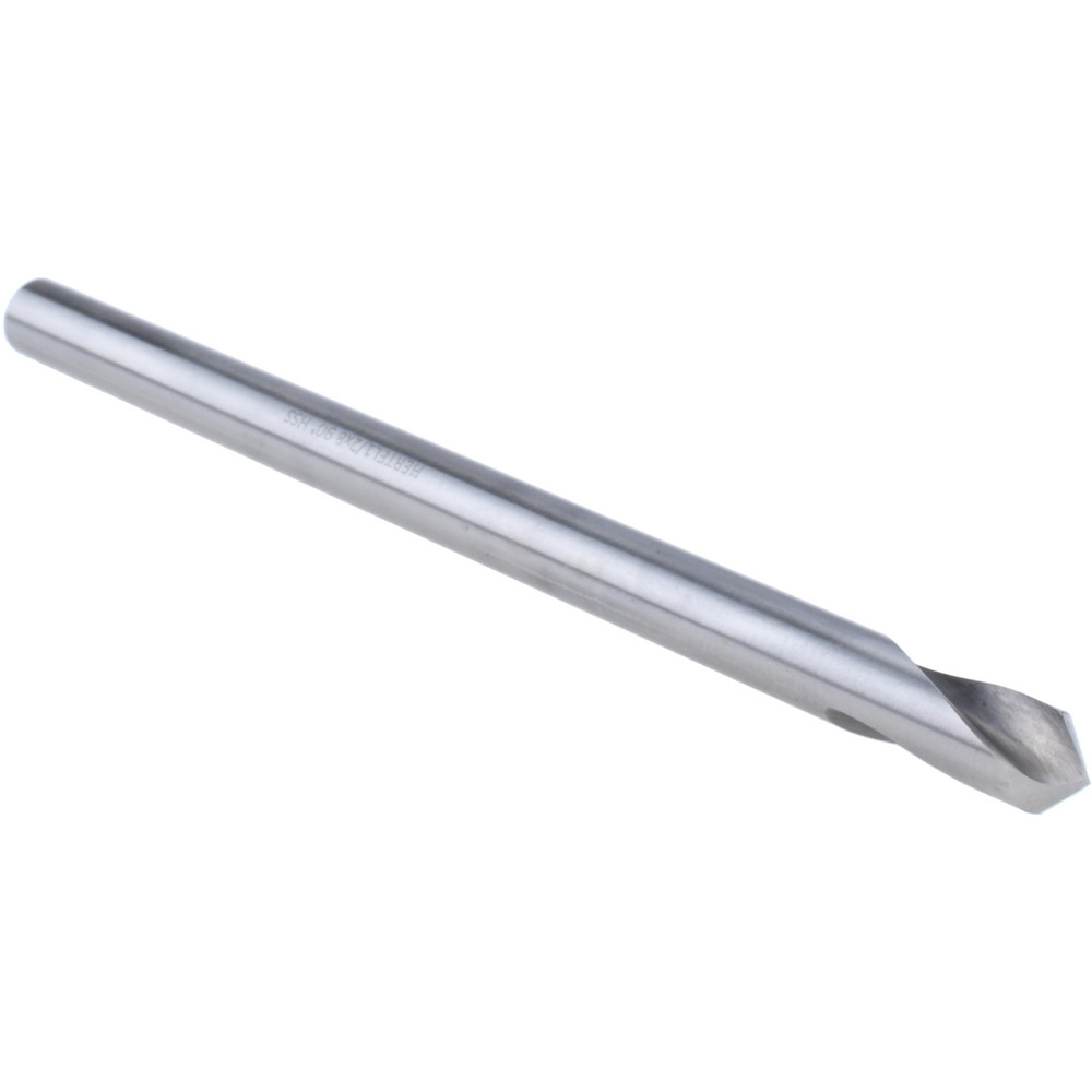Spotting Drill: 1/2" Dia, 90 ° Point, 8" OAL, High Speed Steel