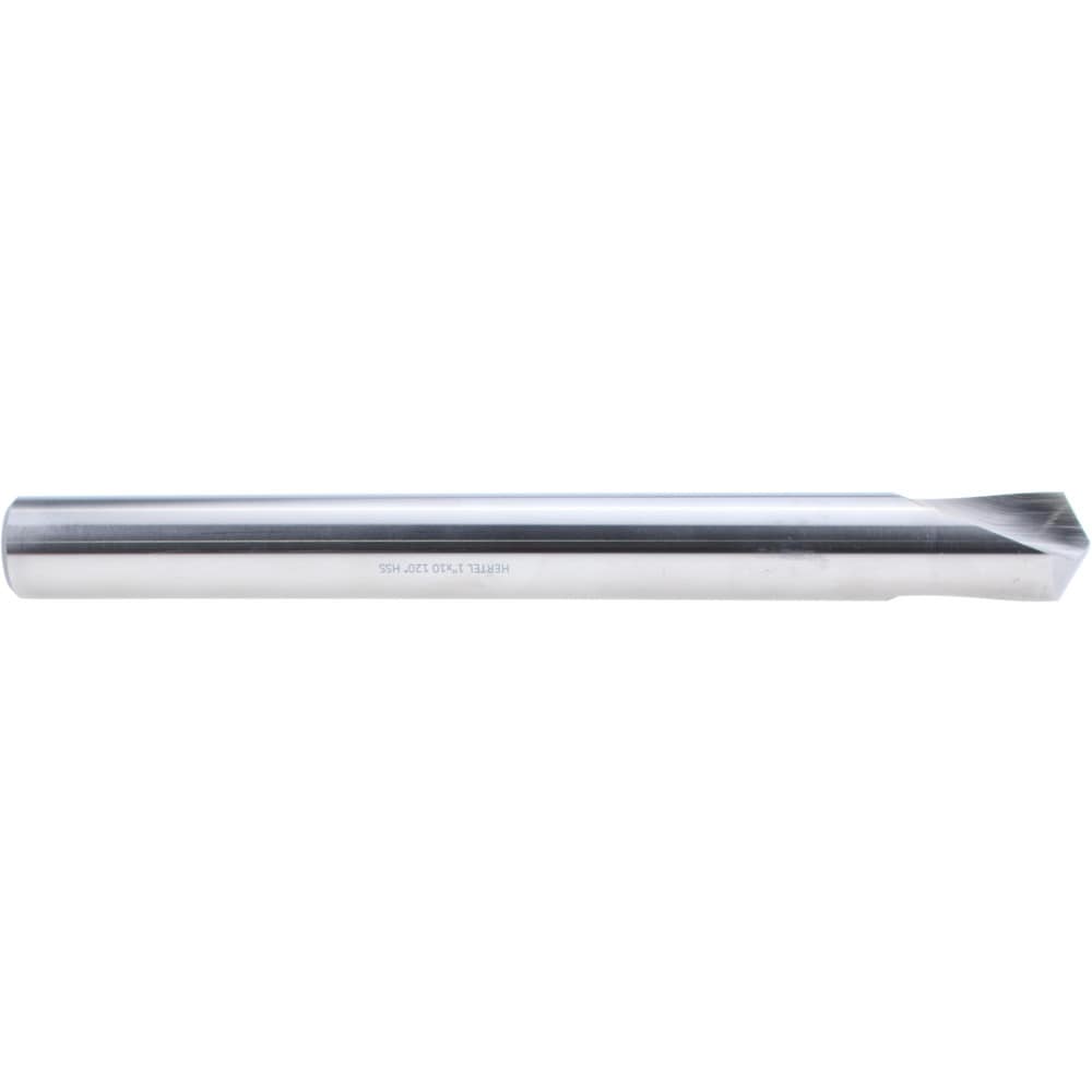 Spotting Drill: 1" Dia, 120 ° Point, 10" OAL, High Speed Steel