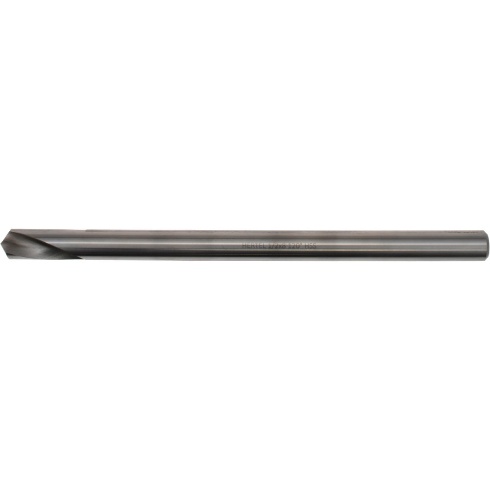 Spotting Drill: 1/2" Dia, 120 ° Point, 8" OAL, High Speed Steel