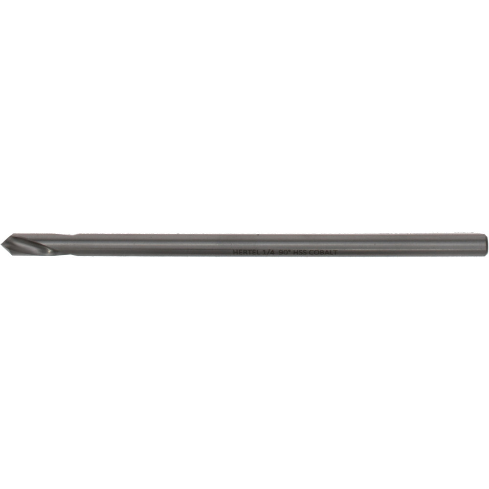 Spotting Drill: 1/4" Dia, 90 ° Point, 5-1/2" OAL, Cobalt M-35 (HSS-E)