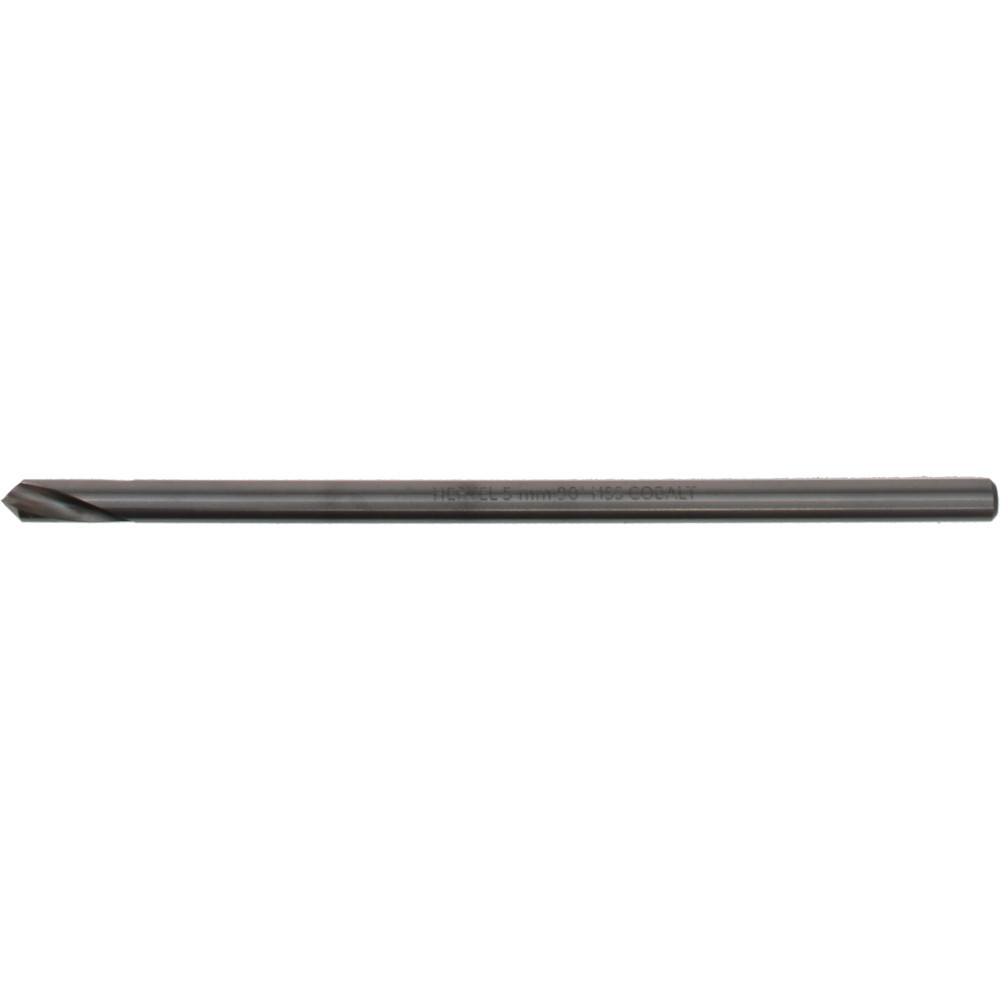 Spotting Drill: 5 mm Dia, 90 ° Point, 4-3/4" OAL, Cobalt M-35 (HSS-E)