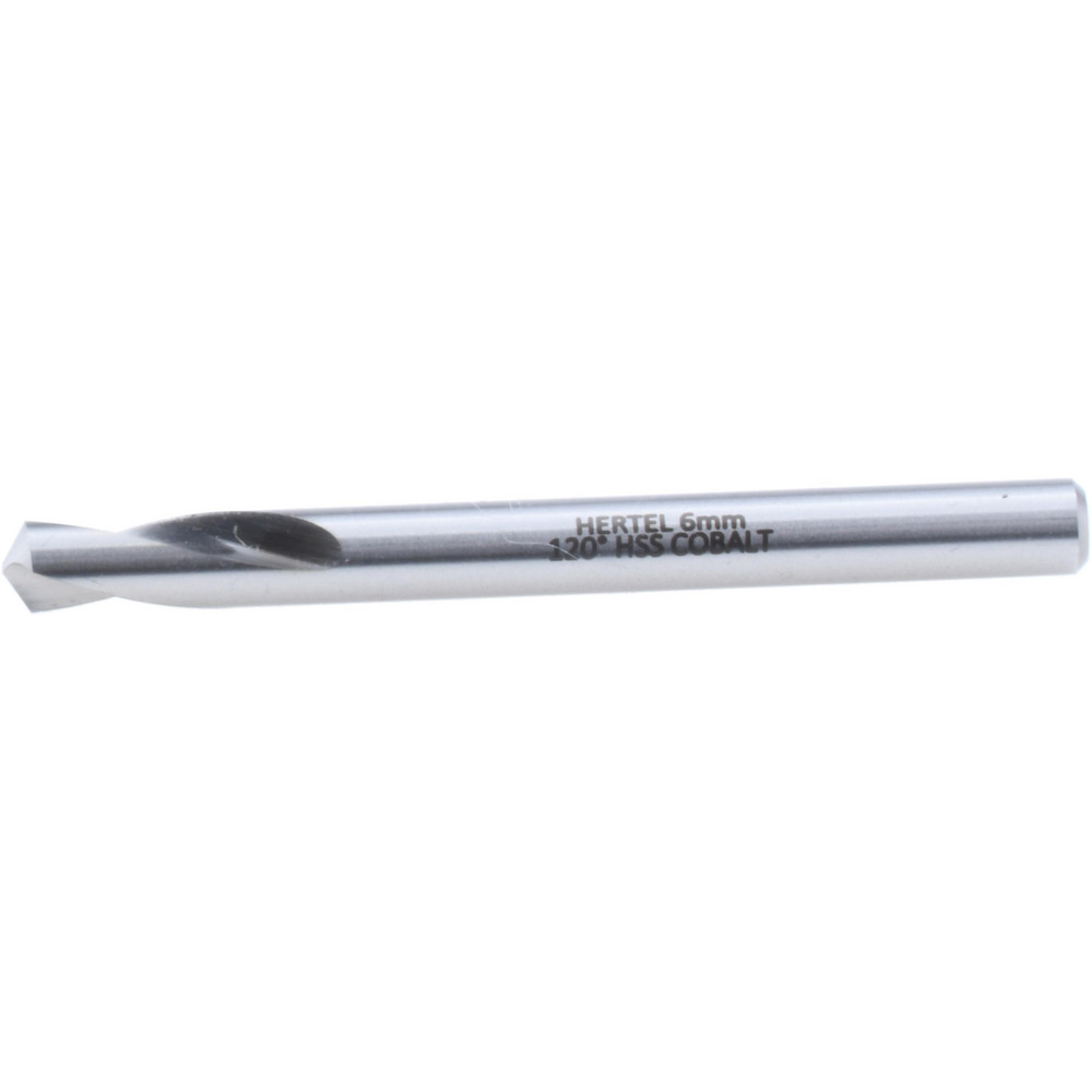 Spotting Drill: 6 mm Dia, 120 ° Point, 2-5/8" OAL, Cobalt M-35 (HSS-E)