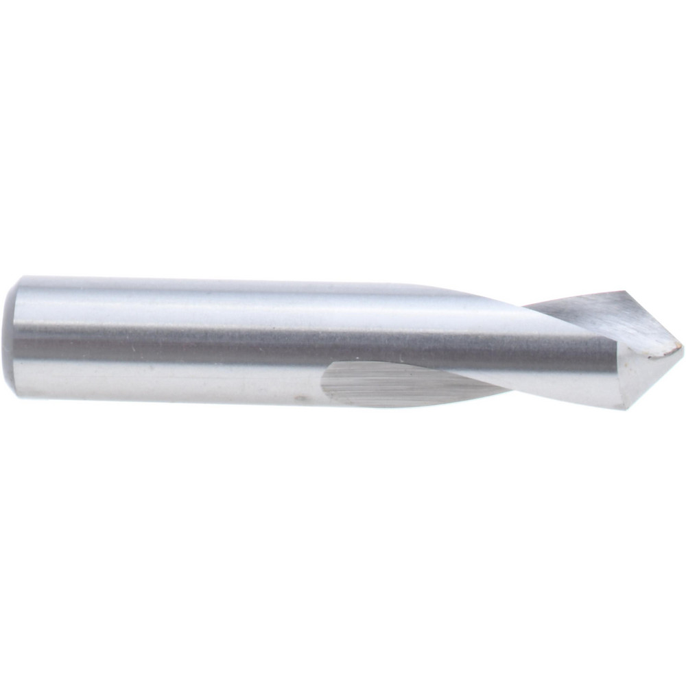 Spotting Drill: 3/8" Dia, 90 ° Point, 2" OAL, High Speed Steel