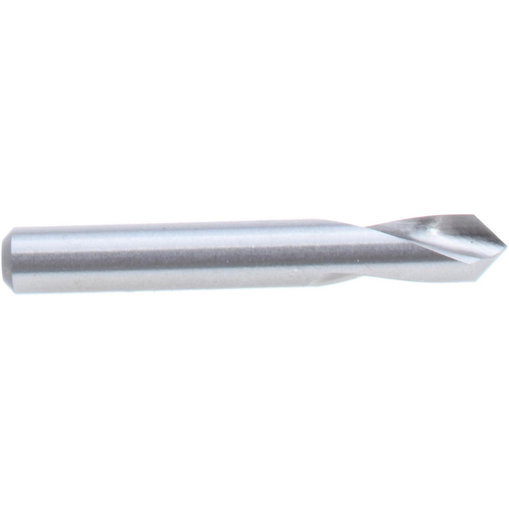 Spotting Drill: 3/16" Dia, 90 ° Point, 1-3/8" OAL, High Speed Steel