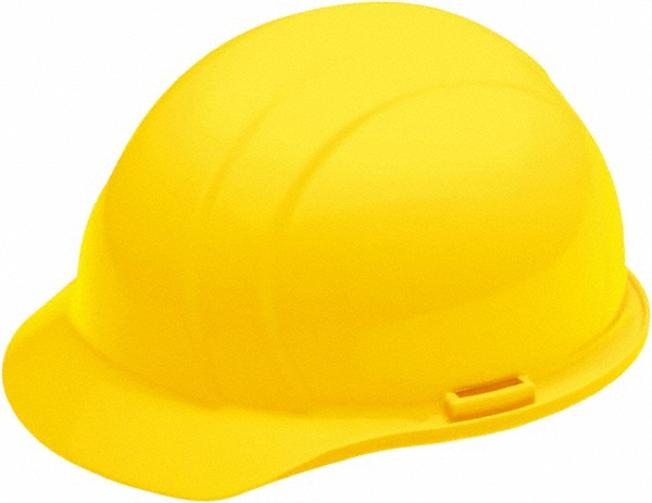 Ability One | AbilityOne Hard Hat: Class E, 4-Point Suspension - Yellow, Polyethylene | Part #8415009353140