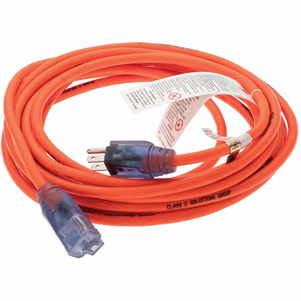 Value Collection 25', 14/3 Gauge/Conductors, Orange Extension Cord
