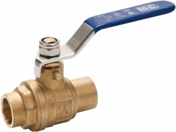Full Port Manual Ball Valve: 3/4" Pipe, Full Port - Compression x Compression