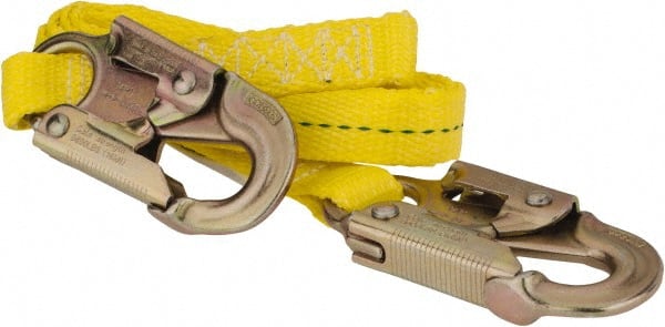 PRO-SAFE - 6' Long, 350 Lb Capacity, 1 Leg Locking Snap Hook Harness  Lanyard - 62841754 - MSC Industrial Supply