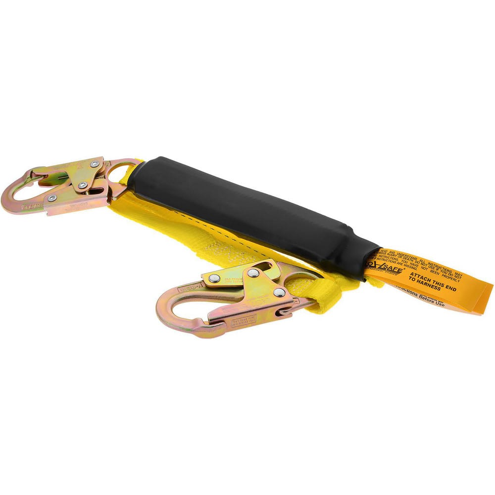 Fall Protection Cable Lanyard with Shock Absorber
