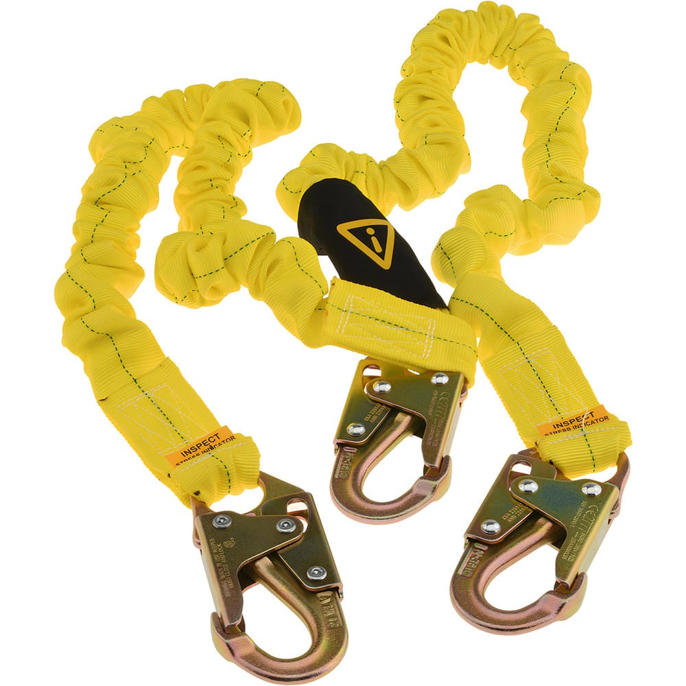 PRO-SAFE - 6' Long, 350 Lb Capacity, 2 Leg Locking Snap Hook Harness Shock  Absorbing Lanyard - 62841879 - MSC Industrial Supply
