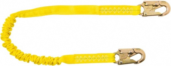 PRO-SAFE PS-SA-LN4 6 Long, 350 Lb Capacity, 1 Leg Locking Snap Hook Harness Shock Absorbing Lanyard Image