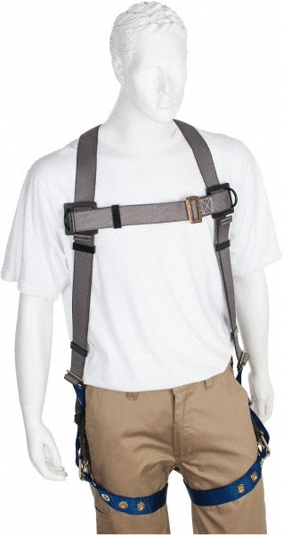 PRO-SAFE PS-HTB-11 Fall Protection Harnesses: 350 Lb, Premium Tongue Buckle Style, Size X-Large, Polyester Image