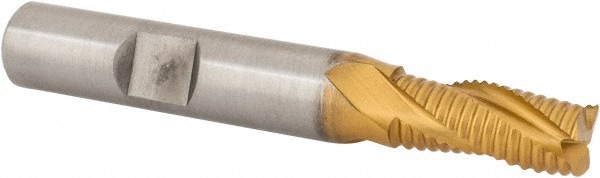 Hertel 62848320 Square End Mill: 5/16 Dia, 3/4 LOC, 3/8 Shank Dia, 2-1/2 OAL, 3 Flutes, Cobalt Image