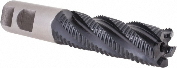 Hertel 62852165 Square End Mill: 1 Dia, 3 LOC, 1 Shank Dia, 5-1/2 OAL, 5 Flutes, Cobalt Image